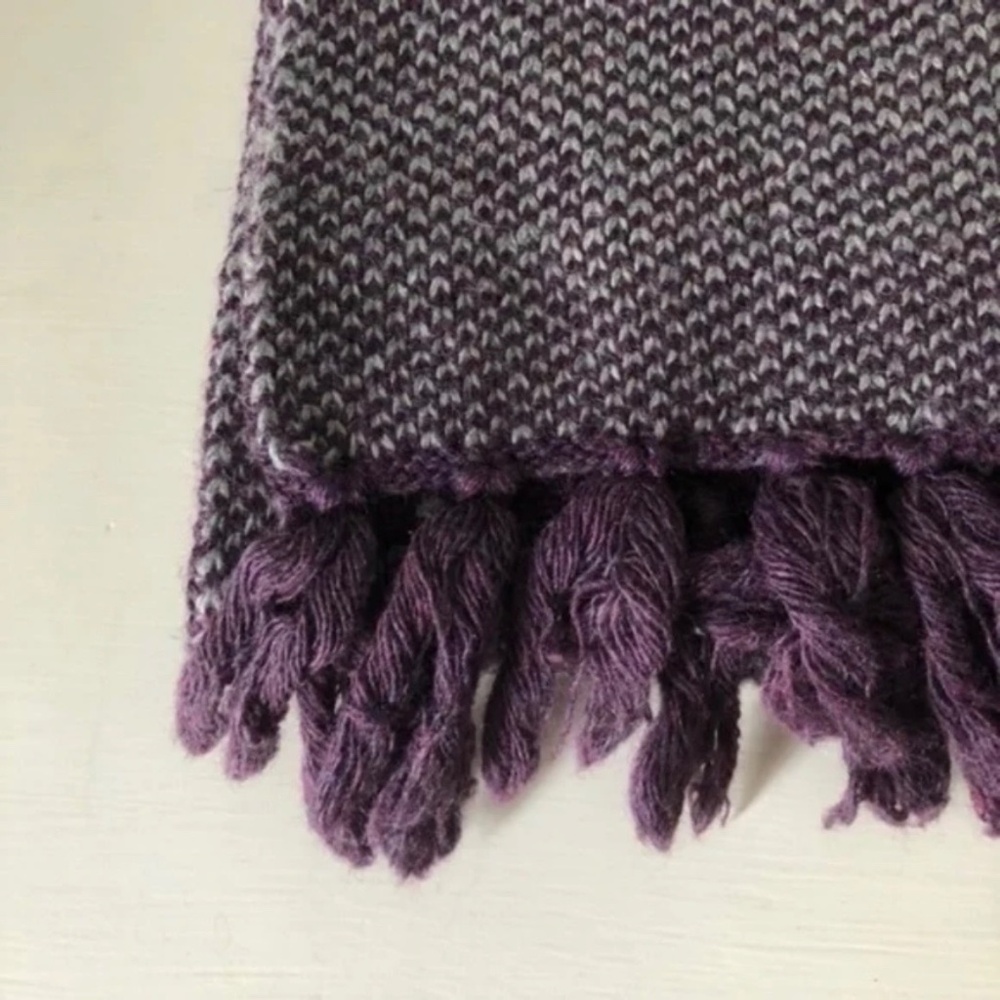 Talbots Wool Knit Patterned Scarf - Picture 4 of 5